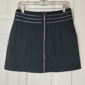 Star City Black Zipper Mini Skirt